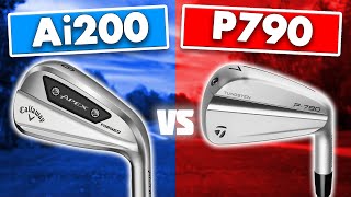 Callaway Apex Ai200 vs TaylorMade P790 Irons  I LOVE This Club [upl. by Euginomod]