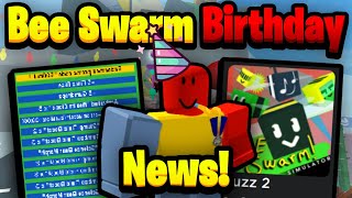 Bee Swarm ANNIVERSARY  Upcoming News  Bee Swarm Simulator [upl. by Dwane]