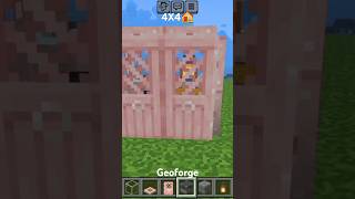 Minecraft 4x4 🏠🤐 house viral minecraft viral shots Geoforge Gamer house [upl. by Buehler]