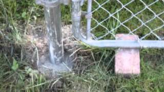 Adding a Gate to an Existing Chain Link Fence [upl. by Llemert]