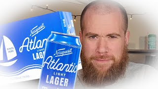 Narragansett Atlantic Light Lager Review  Light Beer Lots of Flavor [upl. by Nattie939]