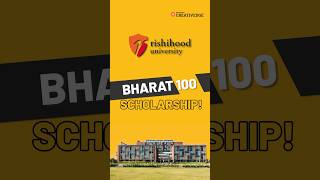 Apply now for Bharat100 Scholarship at Rishihood University and get your Design Education on Track [upl. by Ybreh]