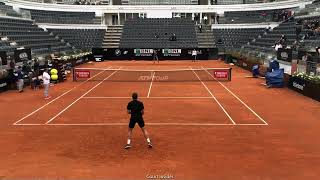 Wawrinka amp Fucsovics practice  Internazionali BNL DItalia 2022 [upl. by Fadden]