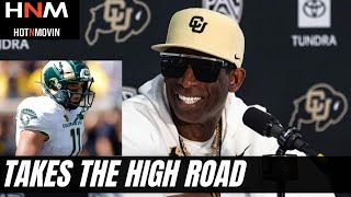 Deion Sanders Wont Take The Bait About CSU Henry Blackburn [upl. by Gnemgnok]