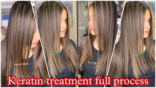 Full details process of Hair keratin treatmenttutorialstep by stepLuxlissgk keratinCadiveu2021 [upl. by Dodd]