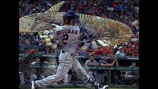 Alex Bregman Home Run Swing Slow amp Strobe Motion 2019224 [upl. by Zul]