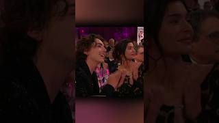 Kylie Jenner amp Timothee Chalamet Sitting Together at the Golden Globes 2024 [upl. by Ahsrav]