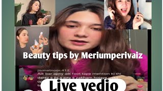 Merium pervaiz Live sessionpro tips by Merium pervaiz😍🥰 [upl. by Esina]