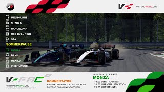 Assetto Corsa  FAC XI 2024  Lauf 6  Monza  virtualracingorg [upl. by Karita607]