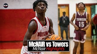 McNair SMACKS RIVAL HS Towers Georgia High School Basketball Highlights [upl. by Ddot]