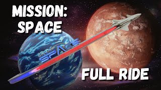 Mission Space full ride at EPCOT  Orange side POV [upl. by Annaeoj]