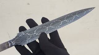 mosaic damascus  dagger blade [upl. by Zerla]