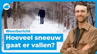 Weerbericht hoeveel sneeuw gaat er vallen ❄️ [upl. by Dnomal]