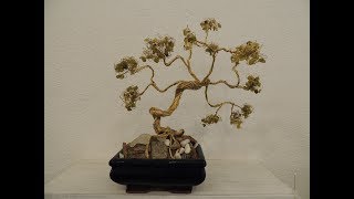 bonsai fai da te realizzato con ottone e pietre naturali [upl. by Llevron]