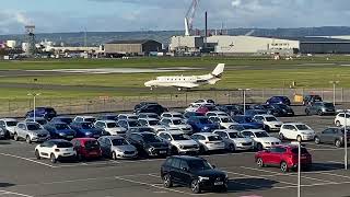 NetJets UK Cessna 560XL Citation XLS departs Belfast BHD 10102024 [upl. by Ynabla]