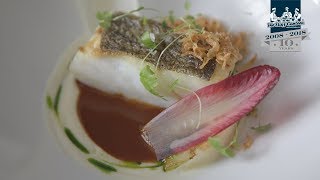 Michelin star chef Fred Clapperton creates skrei cod beef and sweetbreads and rhubarb recipes [upl. by Neddie]