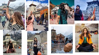 Traditional poses  Poses with Kedarnath temple  Kedarnath temple kedarnathtemple 2024 [upl. by Allehcram]