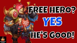 Castle Clash FREE HERO Jumbear Unstoppable Tank [upl. by Nnaycnan]