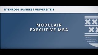 Modulair Executive MBA  Het concept uitgelegd [upl. by Corenda]