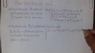 ¿Que distribución uso  Distribuciones de Probabilidad discreta  Probabilidad y estadística [upl. by Rizan]