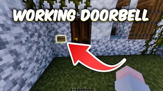 How To Make A Working Doorbell in Minecraft Easy [upl. by Cirderf]