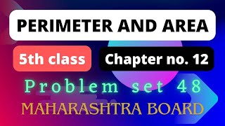 chapter 12 perimeter and area l problem set 48 l class 5th [upl. by Yks683]