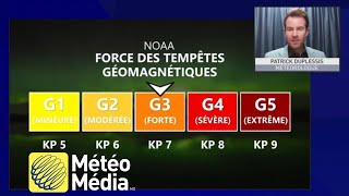 Probabilités daurores boréales la nuit prochaine là où les conditions le permettront [upl. by Brena709]