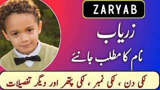 Zaryab Name Meanings In Urdu  Zaryab Naam ka Matlab  Top Islamic Name  Zahid Info Hub [upl. by Christoper488]