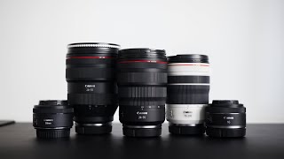 Top 5 Full Frame Canon RF lenses [upl. by Aikemal]