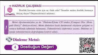 8 Sınıf Türkçe Dersi Dostluğun Değeri Dinleme Metni  Ferman Yayıncılık [upl. by Ltney]