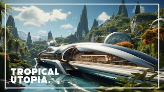 Futuristic Tropical Utopia  Atmospheric and euphoric ambient music to relax or concentrate to [upl. by Hsirahc509]