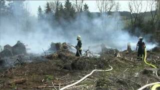 Feuerwehreinsatz Waldbrand in NetphenFrohnhausen [upl. by Efal]