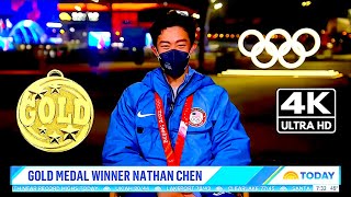 Nathan CHEN🇺🇸Today Interview After 2022 Medal Ceremony Olympic Free Skate NBC4K [upl. by Adest]