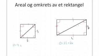 Areal og omkrets av et rektangel [upl. by Saudra]