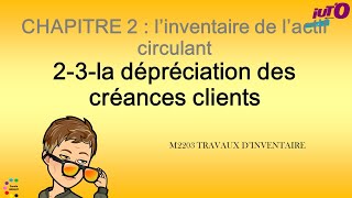 Cours de comptabilité financière  La dépréciation des créances clients [upl. by Anecuza]