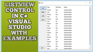 ListView C  How to use Listview Control in C  c listview  List View in C [upl. by Vinson411]