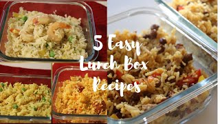 5 ഈസി ലഞ്ച് ബോക്സ് റെസിപ്പികൾ  Kids Lunch Box Recipes  Monday  Friday 5 Easy Lunch Box Recipes [upl. by Amees]