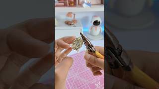 Diy Earrings💎🤍✨🤌🏻  handmade Earrings at home shorts diy viral trending art craft [upl. by Anaele]