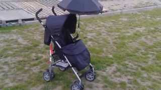 Tani wózek spacerowy parasolka BabyStart Stroller Black [upl. by Themis883]