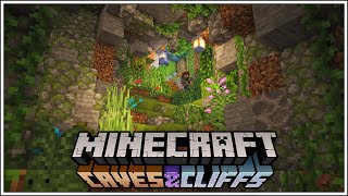 Lets Build a Lush Cave Base Minecraft Caves and Cliffs Update  Minecraft 117 [upl. by Eberly599]