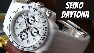 Custom Seiko Daytona MOD  Rolex Daytona Homage seikomod watchreview [upl. by Niveek]