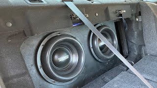 2 12quot SUBWOOFERS TEAR UP THIS MALIBU [upl. by Gnirol]