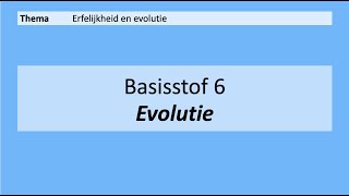 VMBO 3  Erfelijkheid en evolutie  6 Evolutie  8e Editie [upl. by Pinchas]