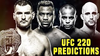 UFC 220 Predictions  Miocic VS Ngannou [upl. by Ayad]