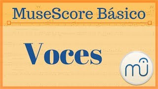 MuseScore Básico Tutorial 4 Voces continuación de escritura de notas [upl. by Ladonna]