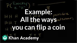 Example All the ways you can flip a coin  Probability and Statistics  Khan Academy [upl. by Ringsmuth518]