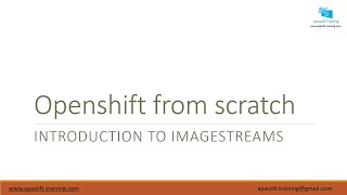 11Openshift 4 from scratchUDEMYImagestream introduction [upl. by Talie]