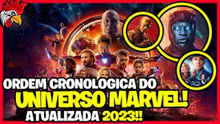 CRONOLOGIA DO UNIVERSO MARVEL 2023 ATUALIZADA COM TODOS OS FILMES E SÃ‰RIES EM ORDEM CRONOLÃ“GICA [upl. by Stiruc]