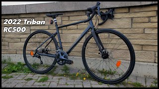 2022 Triban RC500 First Ride amp First Impressions [upl. by Odrawde]