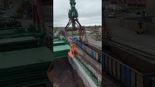 ZINC CONCENTRATE CARGODischarging Operation youtubeshorts [upl. by Nuoras]